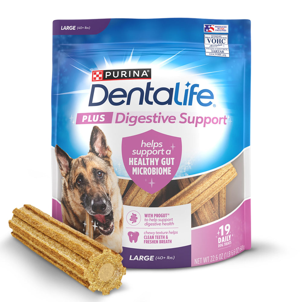 DentaLife Plus dans un sachet refermable, pratique pour l'hygiène dentaire quotidienne.