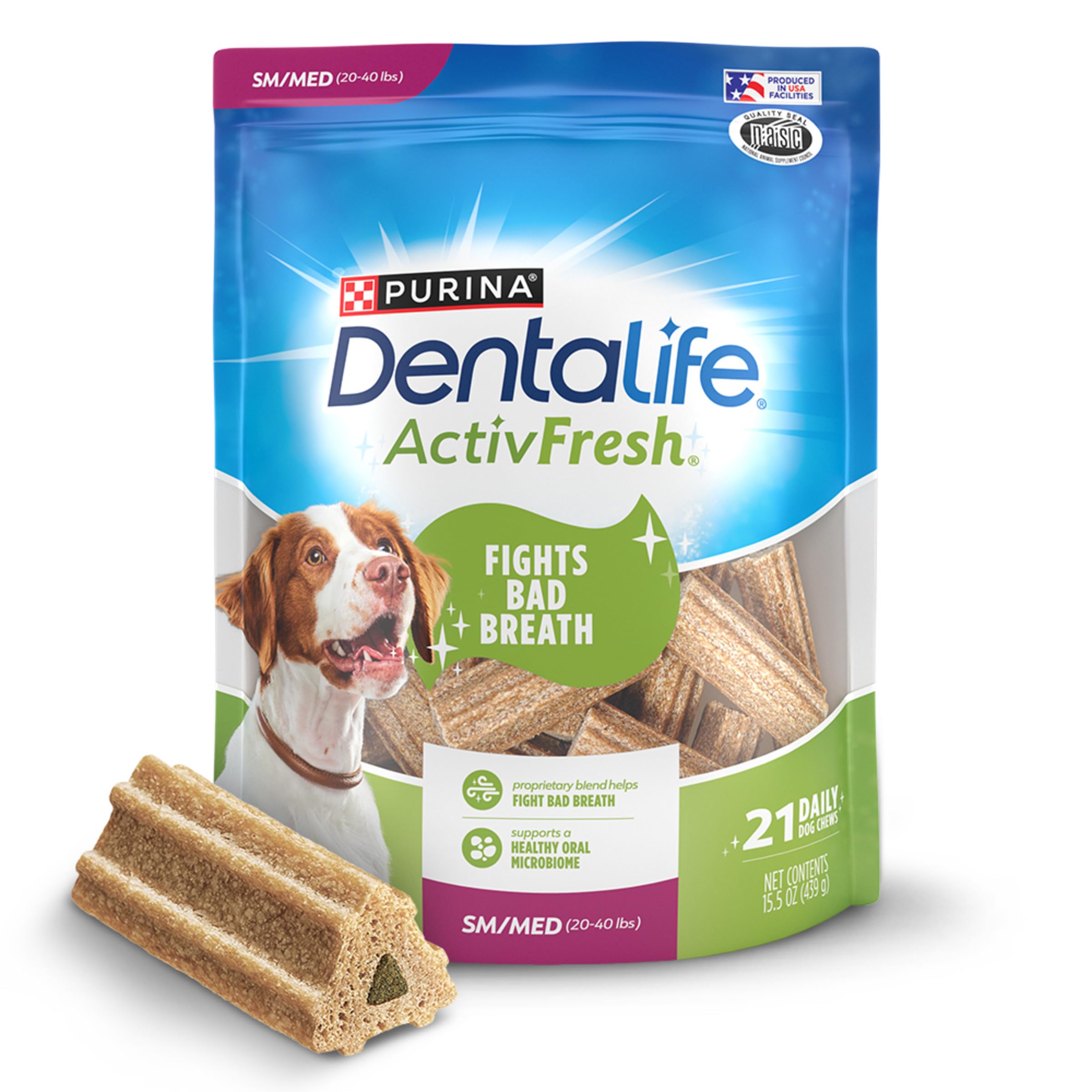 DentaLife ActivFresh emballage 21 bouchées rafraîchit l'haleine du chien