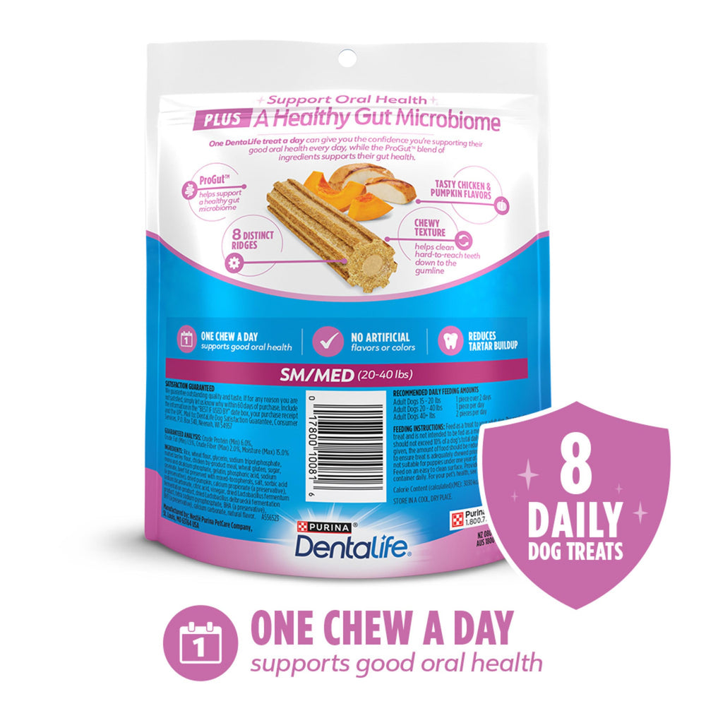 DentaLife odeur rafraîchissante, respiration plus agréable après chaque bouchée.