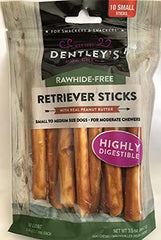 Dentley sans Rawhide, sticks delicieux au beurre de cacahuete pour digestion facile