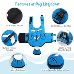 DENTRUN gilet grand chien, haute visibilité et couleur voyante