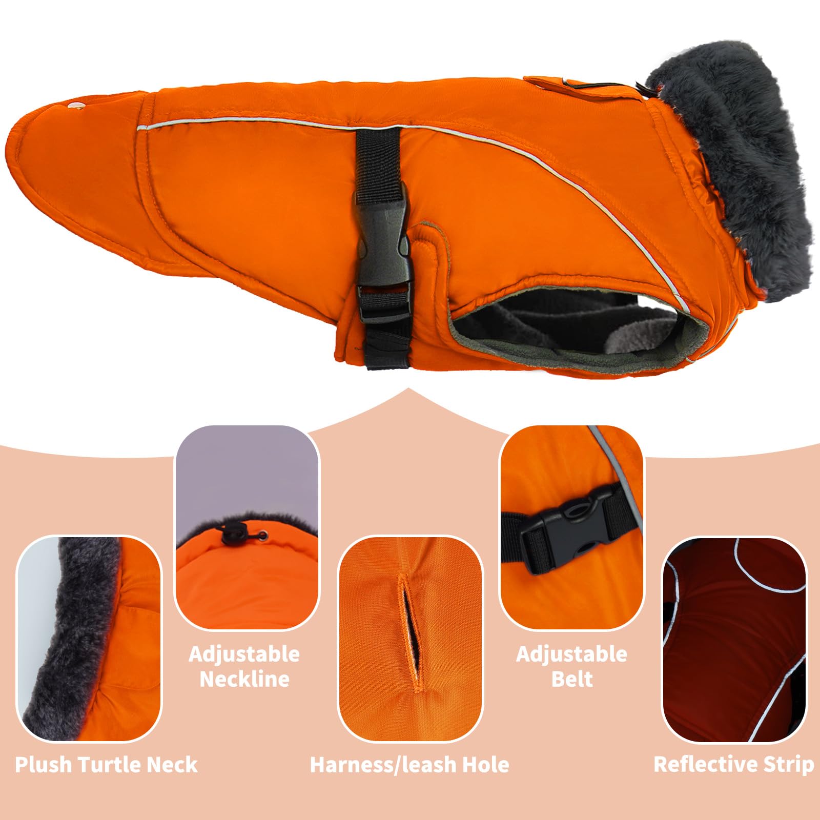 Manteau DENTRUN doublure-polaire: chaleur douce grâce à la doublure intérieure.
