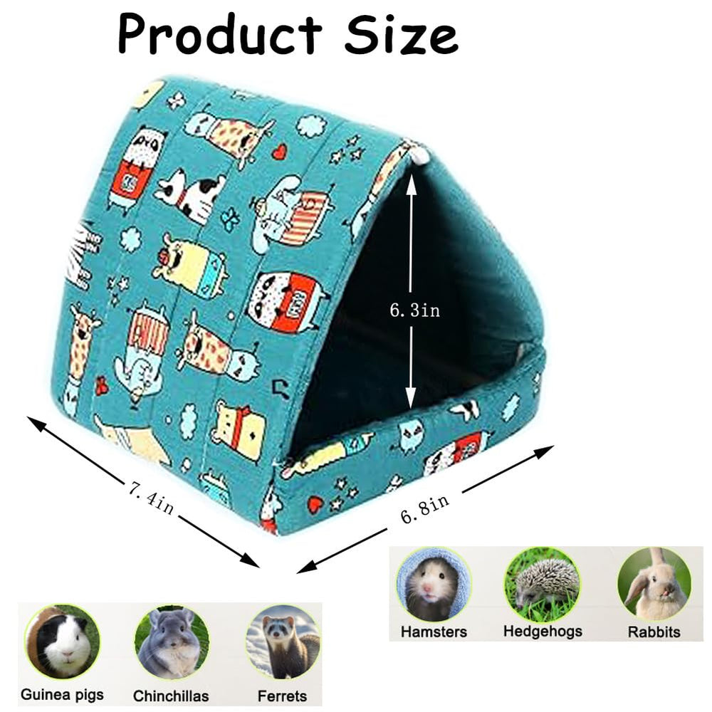 Coin de sieste Deofun pour hamster bleu et confortable.