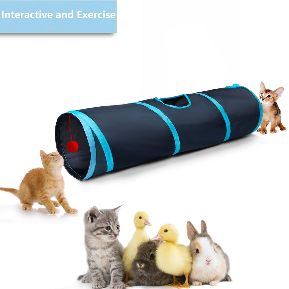 Tunnel Deofun pliable et pratique pour chats et petits compagnons.