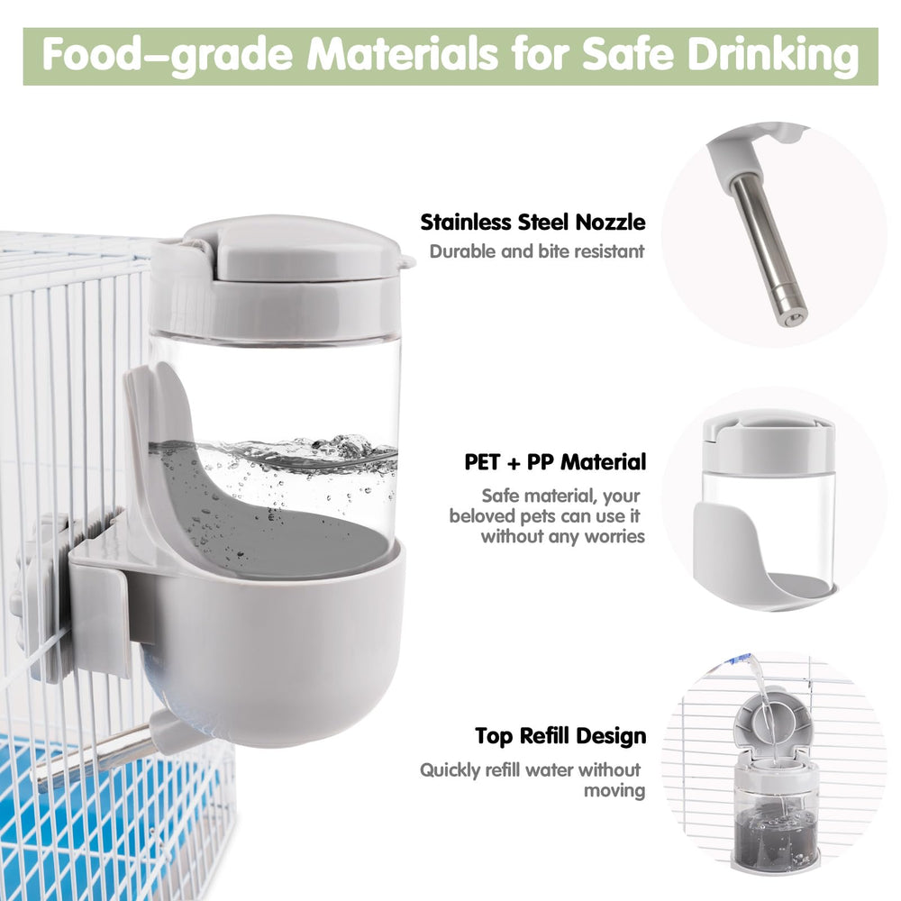 Depets bec inox et corps PET/PP, durable et sûr.