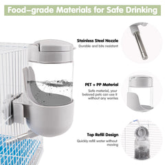 Depets bec inox et corps PET/PP, durable et sûr.