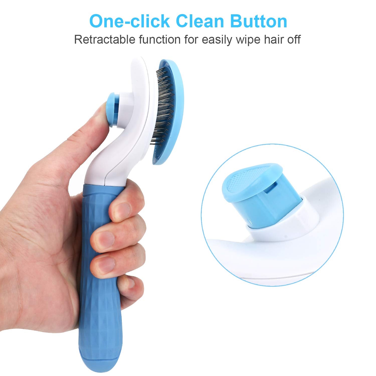 Depets brosse démêlante chat poil court réduit les nœuds.
