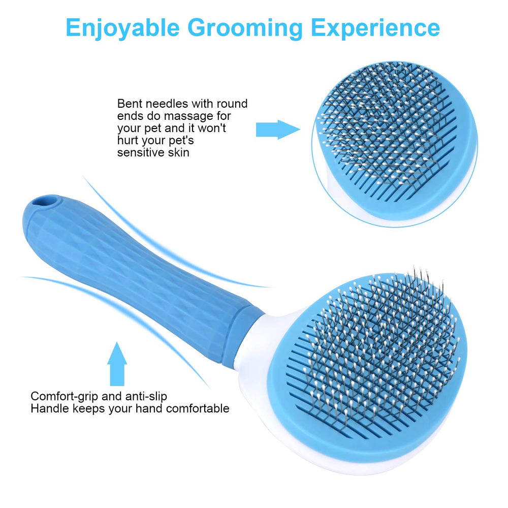 Depets brosse démêlante chat poil long pour pelage lisse.