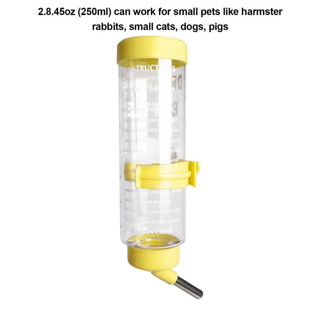 Capacité de 250 ml pour répondre aux besoins hydriques du petit animal.