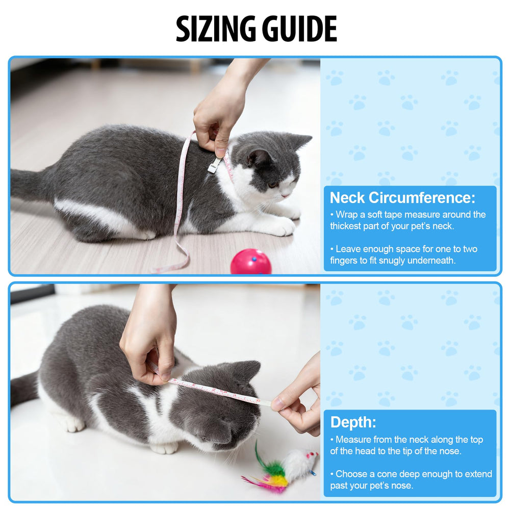 Depets collier convalescence chat - plastique leger et confort