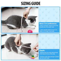 Depets collier convalescence chat - plastique leger et confort