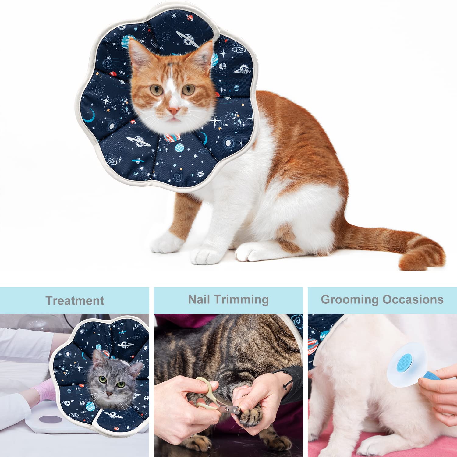 Depets cone chat mesure du cou pour un ajustement precis