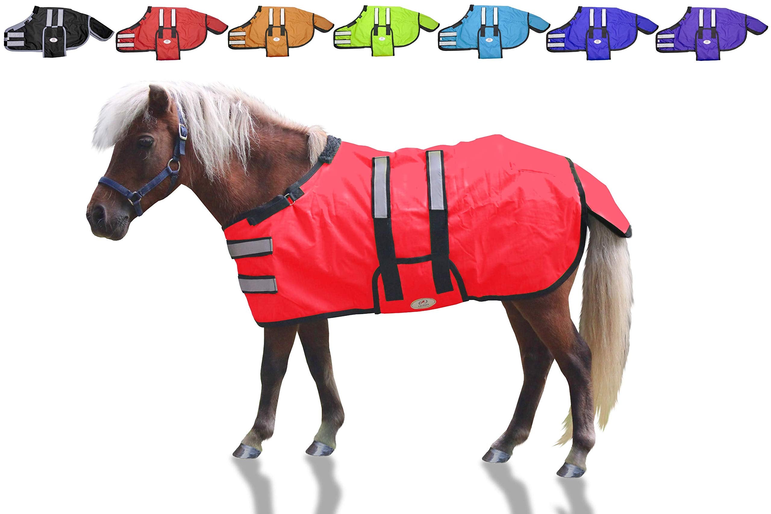 Derby Originals couverture mini-cheval 600D imperméable protège des intempéries.