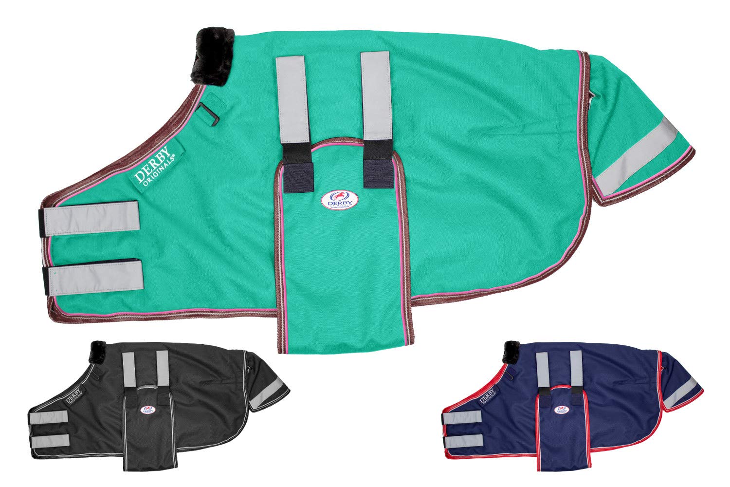 Derby Originals – couverture réfléchissante pour poulains, meilleure visibilité en extérieur.