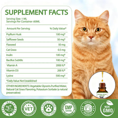 Derggzey ingrédients naturels psyllium et graines, soutien pelage et digestion.