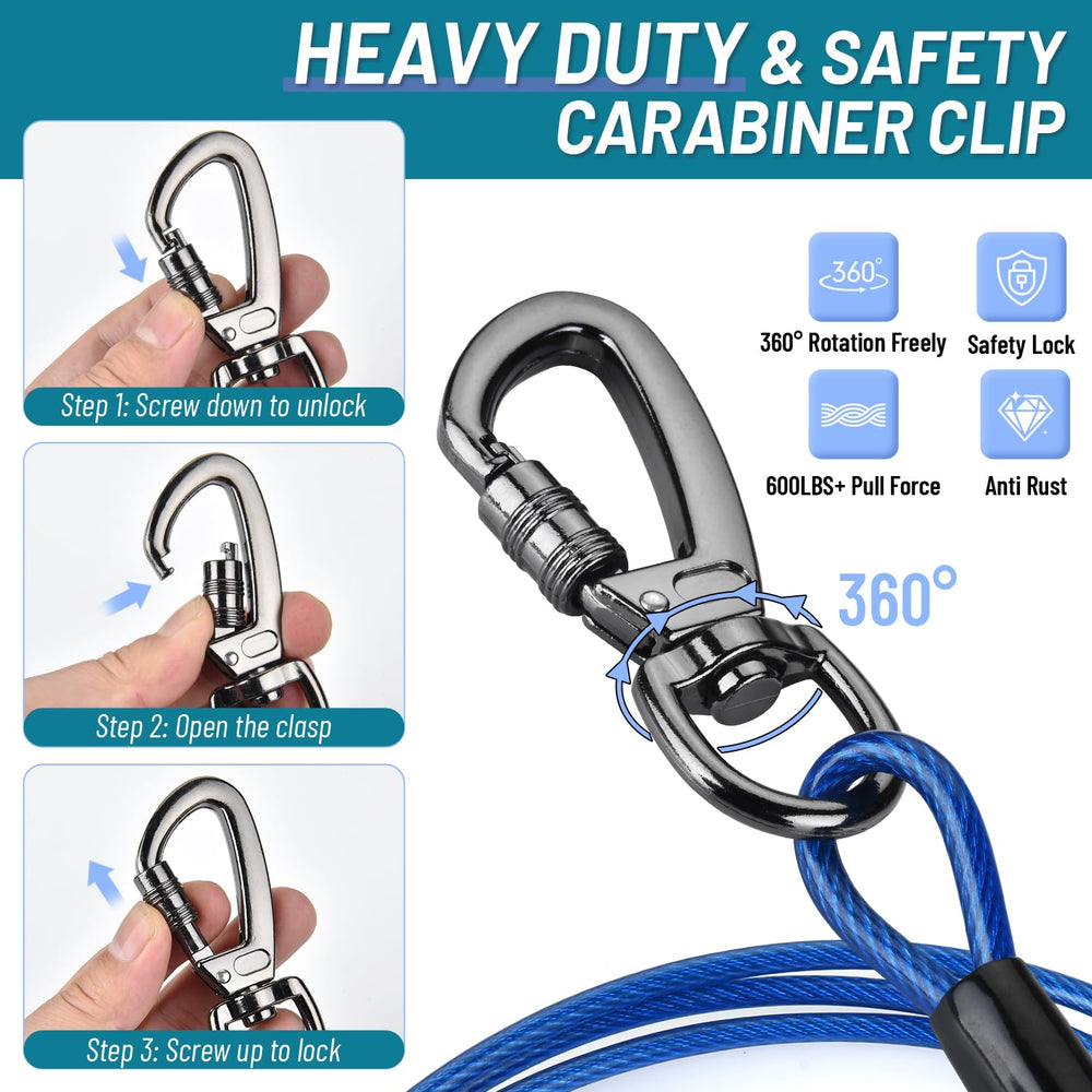 Derkriy clips rotatifs 360 degrés préviennent les enchevêtrements pendant le jeu