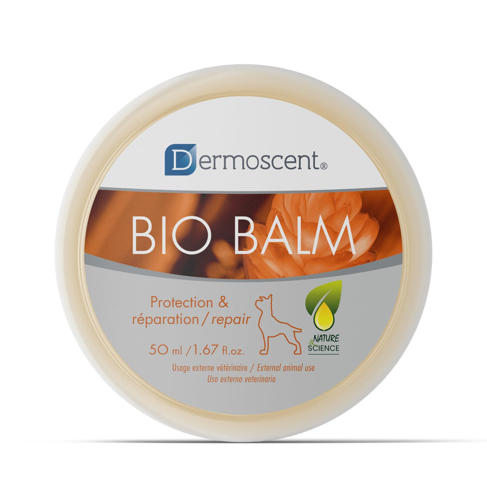 Dermoscent Bio Balm – patte-seche: soin nourrissant pour pattes sèches et fissurées.