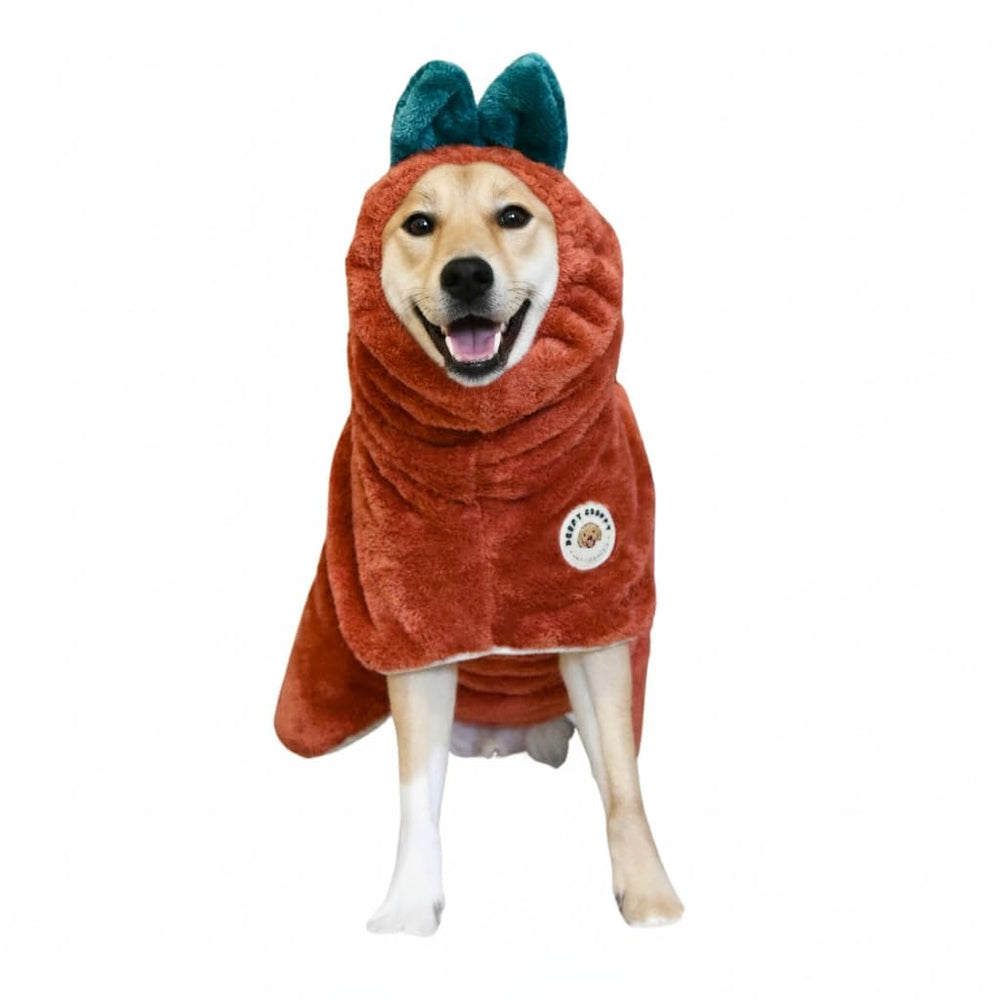robe-douche-chien ultra absorbante de DERPYCHAPPY pour séchage rapide
