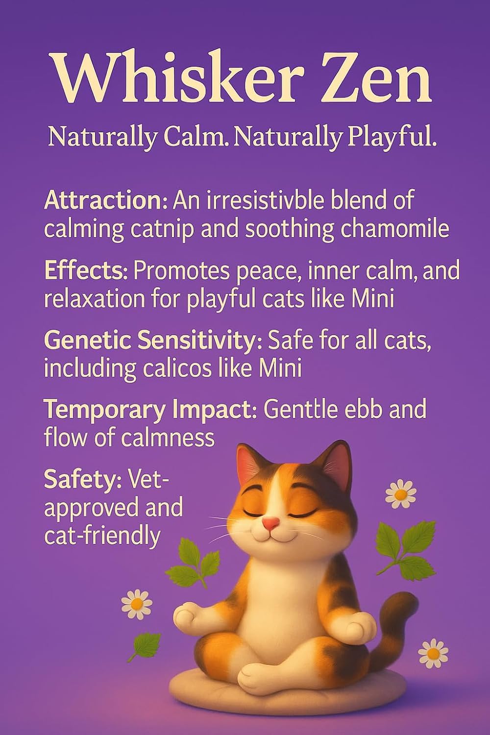 DesertUSA Whisker Zen, tapis d’activité chat pour stimulation et détente.