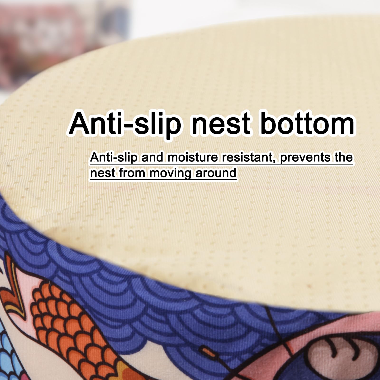 寵幸 design rond favorise le curling et le repos du compagnon.