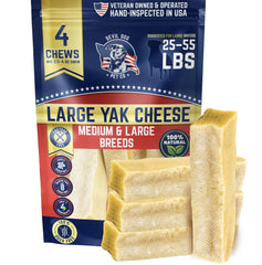Devil Dog Pet Co yak-chews gros pack pour mastication prolongée et stimulation.
