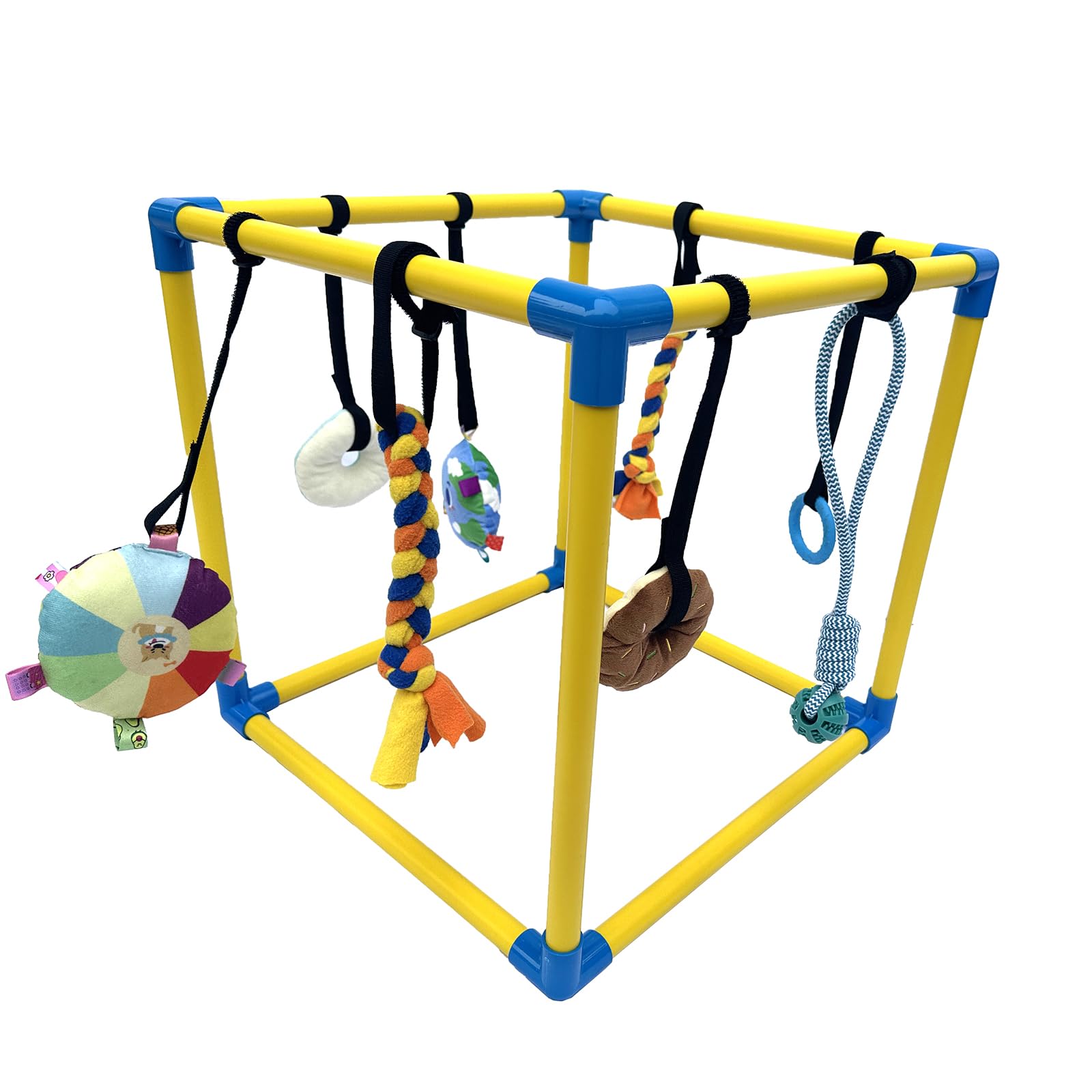 Dewonch Gym chiots avec 8 jouets pendants pour stimulation et amusement.