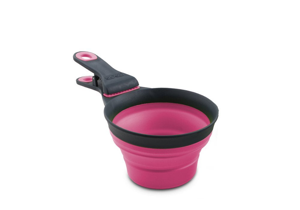 Dexas Popware Pelle-doseuse pliable, outil pratique pour mesurer et servir les repas de votre animal.