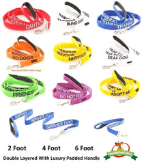 Dexil Adopt Me jaune, longe rembourrée de 6 pieds, liberté contrôlée pour chiens actifs.