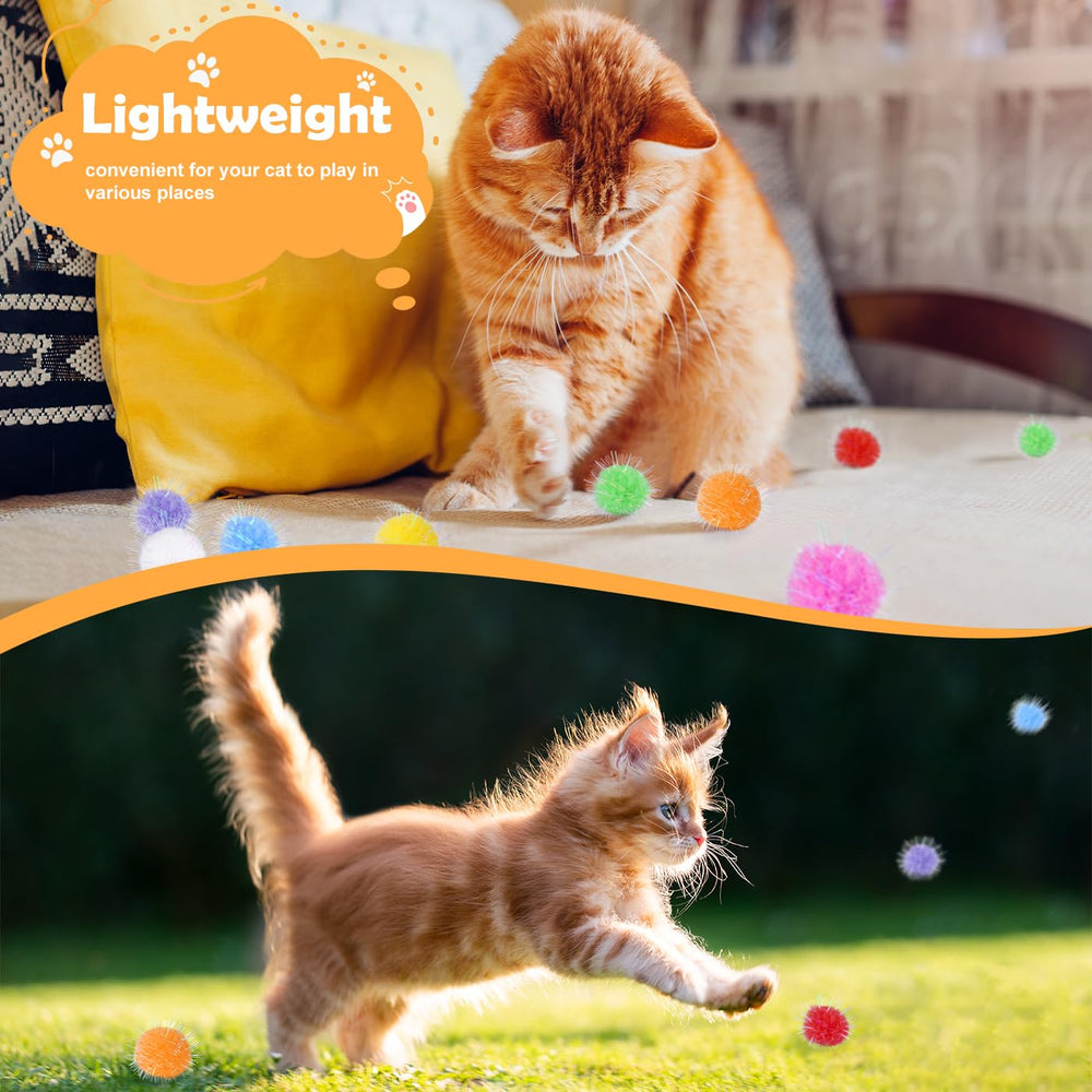 DF DUALFERV boules pom-pom chat déco et loisirs pour fêtes.