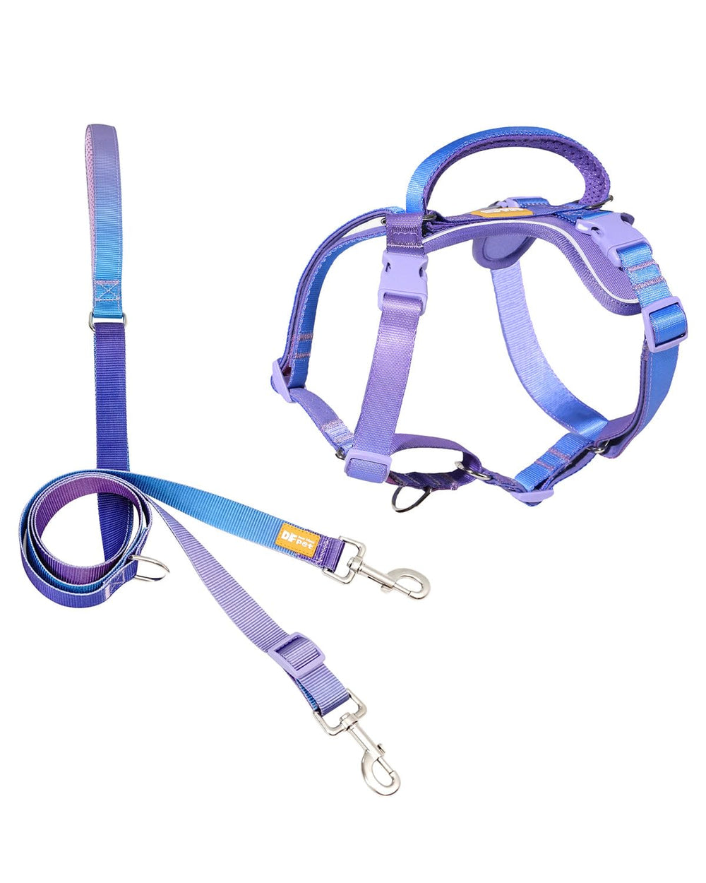 Harnais DF Freedom martingale frontale pour un contrôle amélioré lors des promenades.