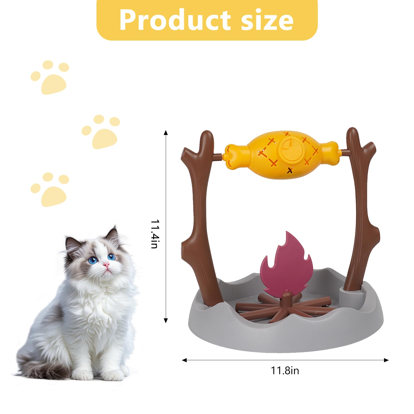 DFQ design-visuel-barbecue-chat : allure attrayante qui attire l'attention