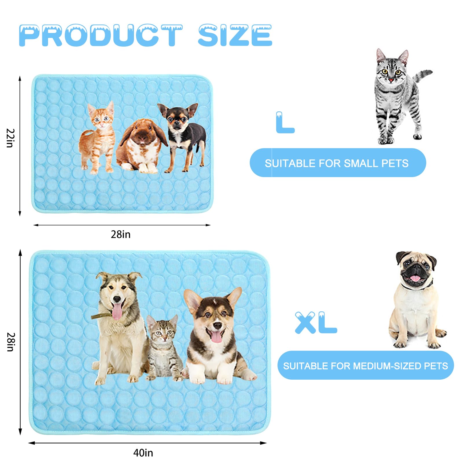 dgdgbaby matelas refroidissant pour chien petit, idéal en voyage.
