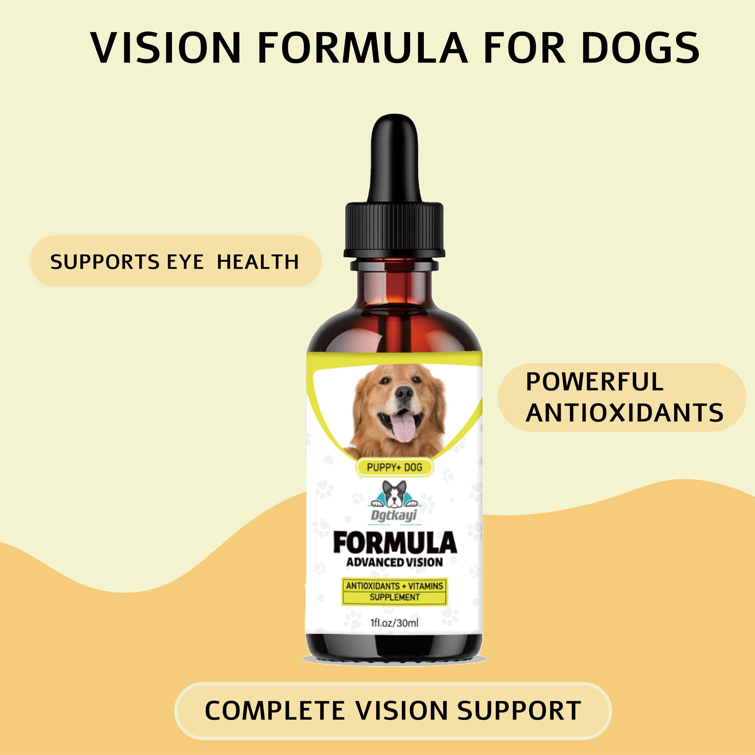 Luteine Zeaxanthine Astaxanthine dans Dgtkayi pour yeux canins.