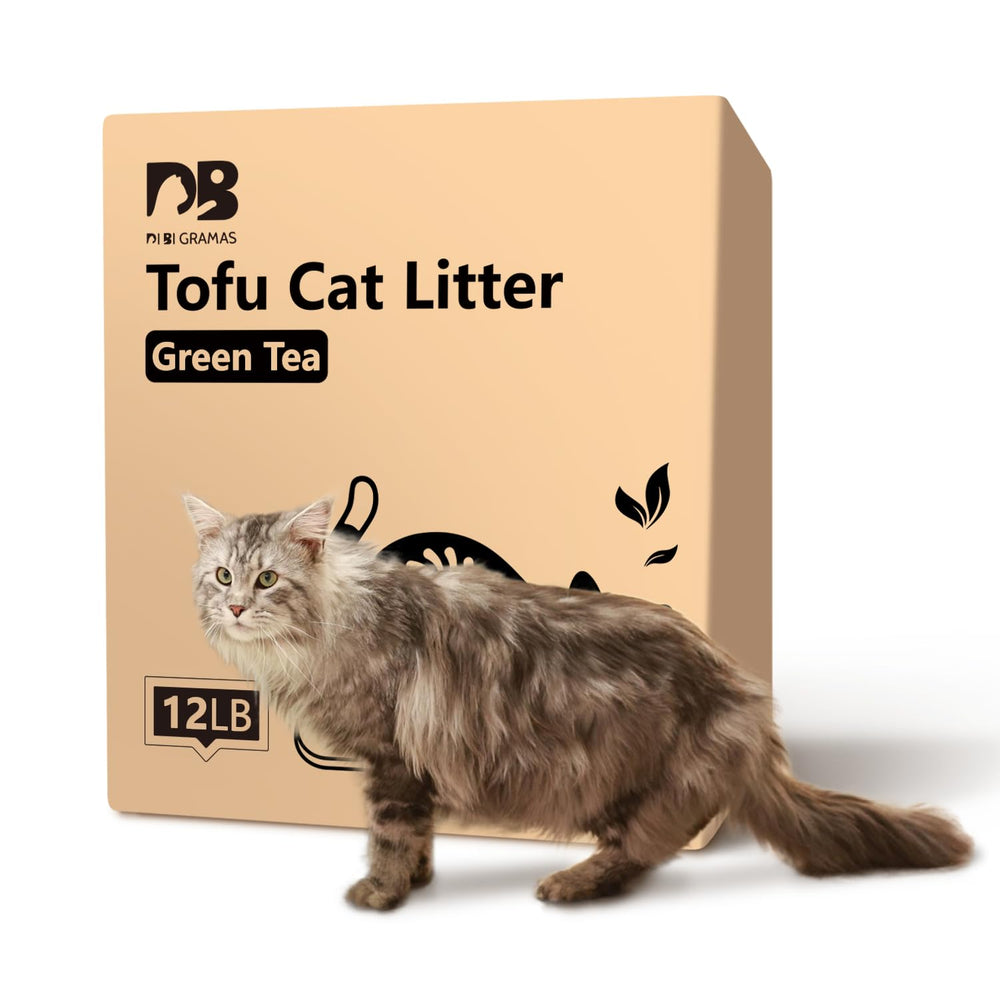 DI BI GRAMAS Litière chattofu sensation naturelle pour chats et respiration saine.