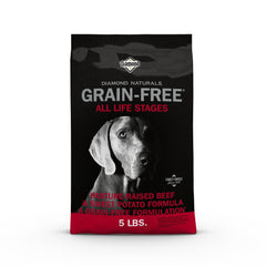 Diamond Naturals boeuf sans grains dans bol, énergie durable pour chien.