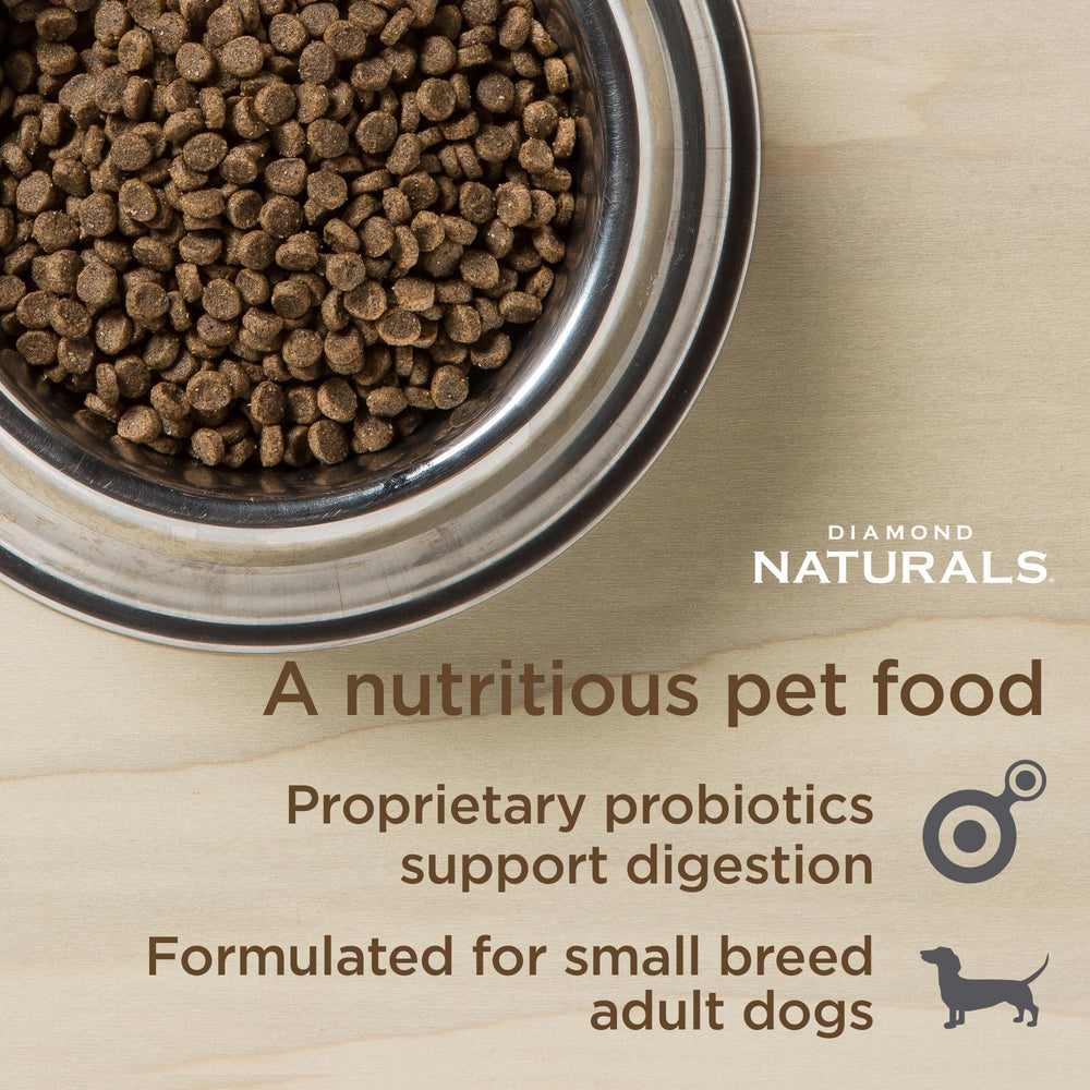 Diamond Naturals Petite Race – probiotiques intégrés pour digestion et immunité.