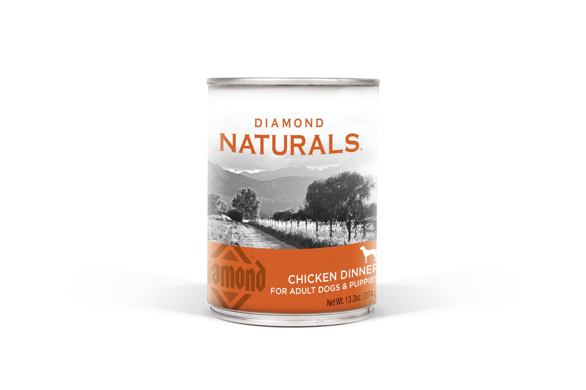 DIAMOND NATURALS Poulet Diner – boîte prête pour chiens actifs, repas savoureux