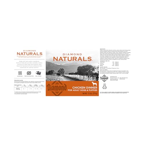 DIAMOND NATURALS Poulet Diner – ingrédients naturels visibles dans la cuillère