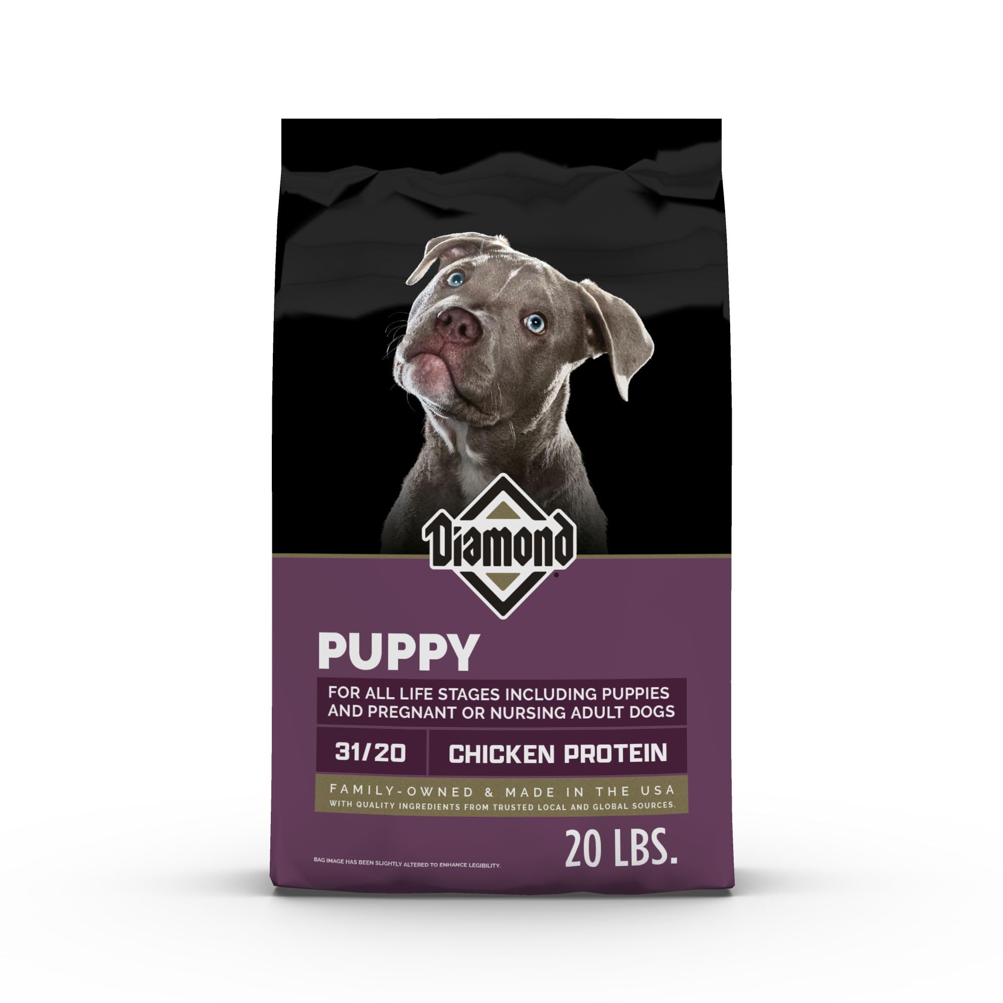 Diamond Puppy - nourriture sèche chiot sac 20 lb pour croissance saine.