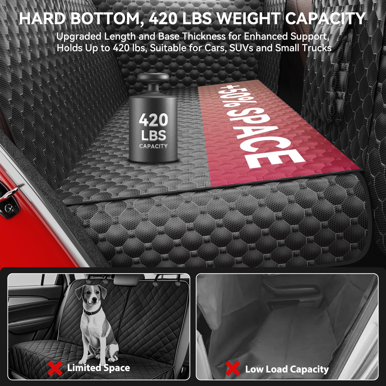 DIAMOOKY base dure hamac pour chien offre surface stable et securisee.