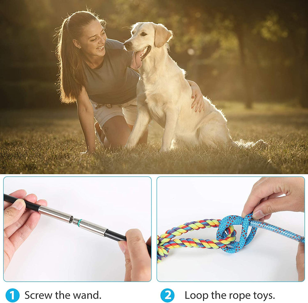 DIBBATU Flirt Pole démontable pour rangement pratique.