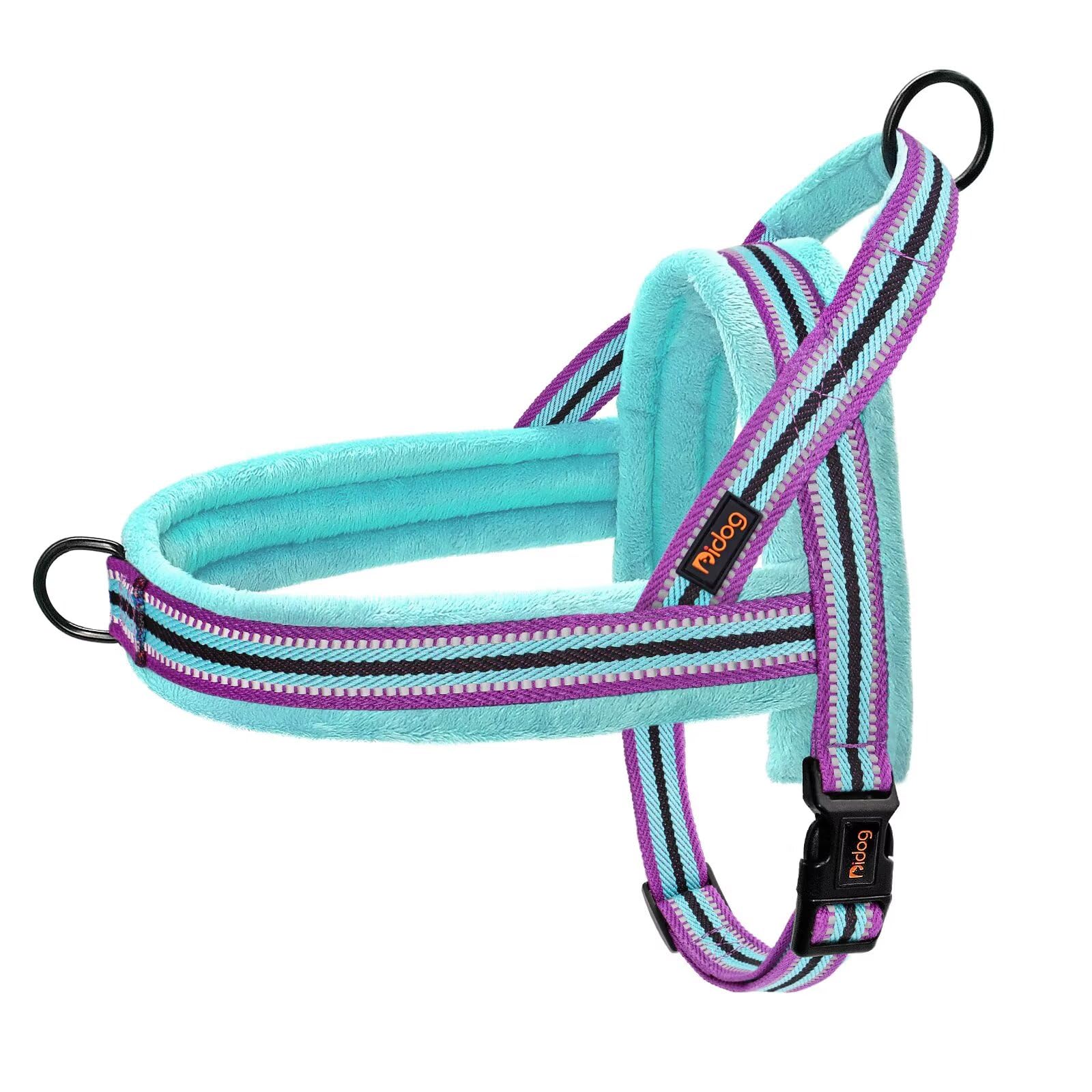 Didog harnais chien flanelle douce rembourrage offre un confort quotidien lors des promenades.