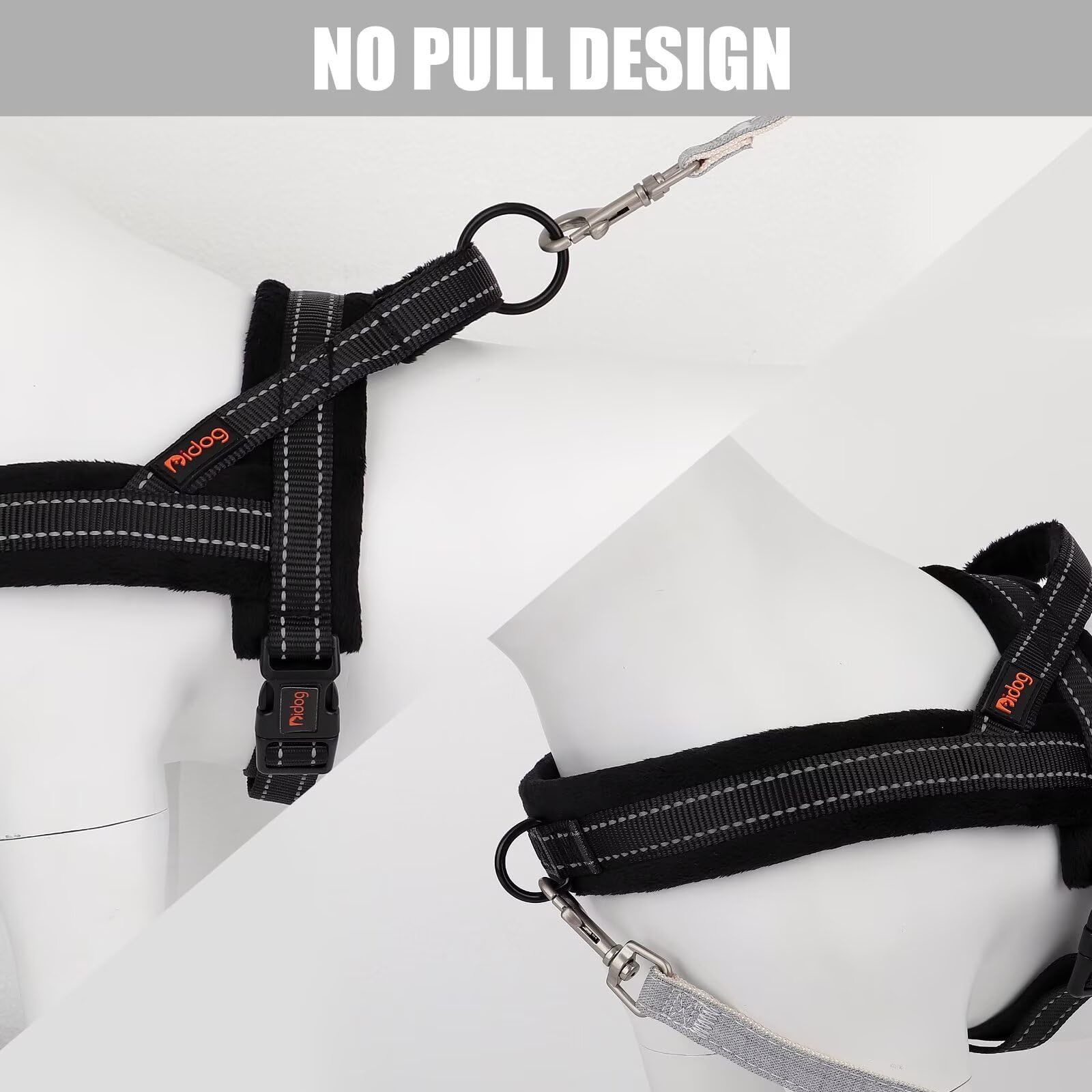 Harnais Didog nylon durable avec boucles résistantes pour longévité.
