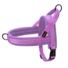 Didog harnais-chien soft-flannel-rembourre: confort doux pour balades prolongées.