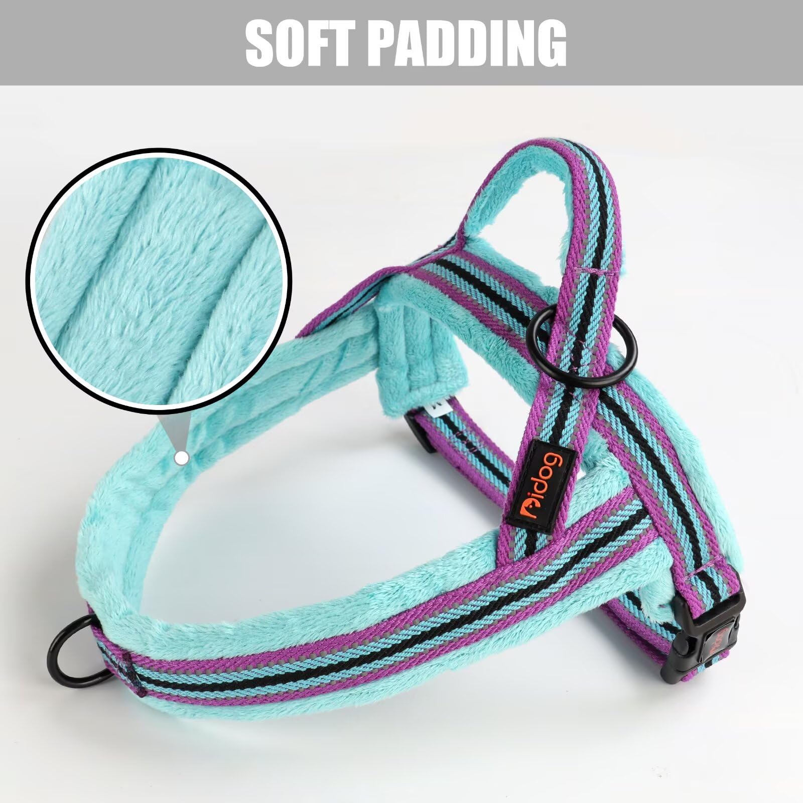 Didog harnais confort cou et dos rembourres offre une sensation agréable pendant les promenades.