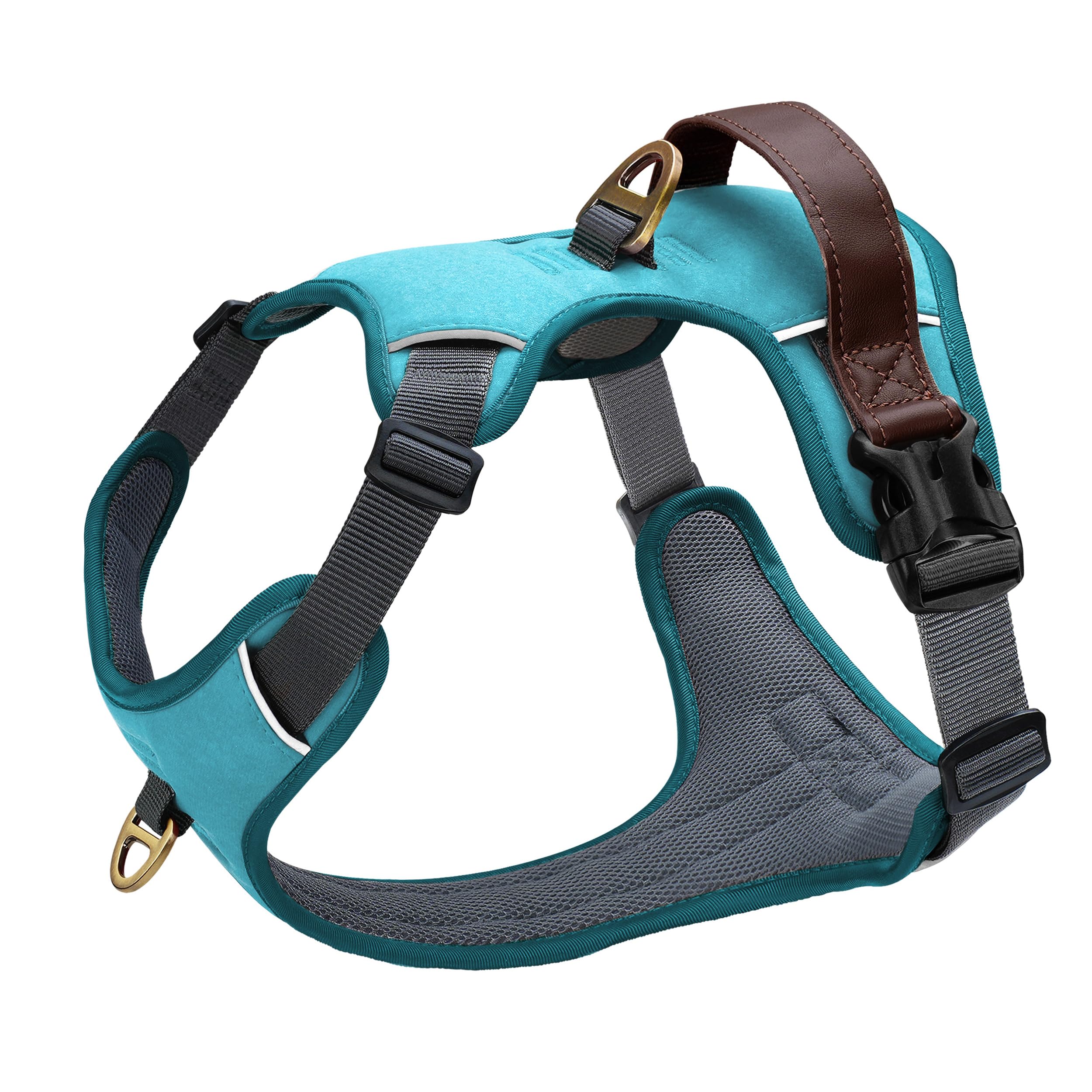 Harnais Didog en PU cuir avec mesh respirant offrant confort lors des promenades.