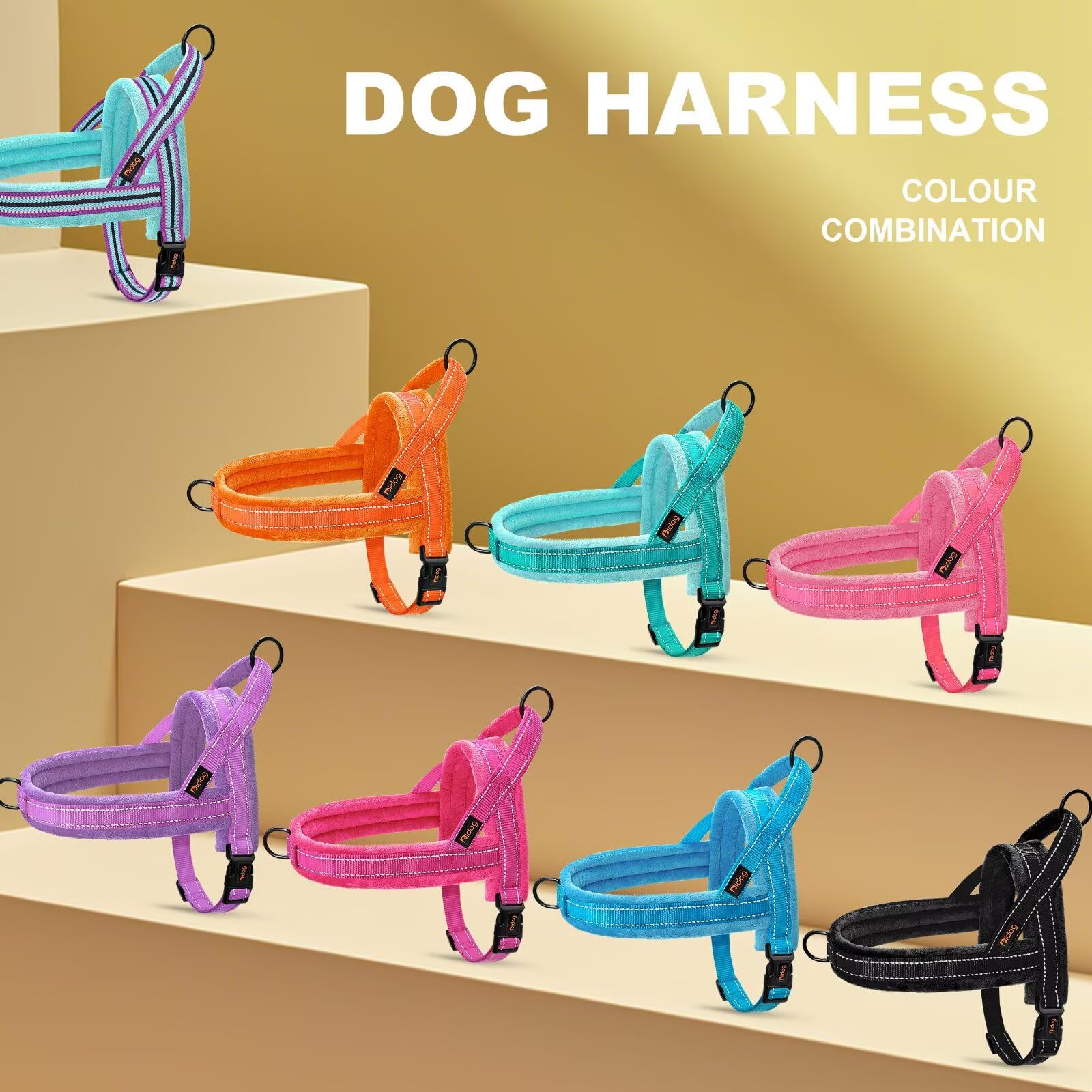 Didog harnais sécurité lumineuse, idéal pour les promenades en soirée.
