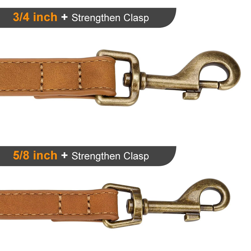 Laisse Didog taille moyenne grande en PU, distribution uniforme de traction.