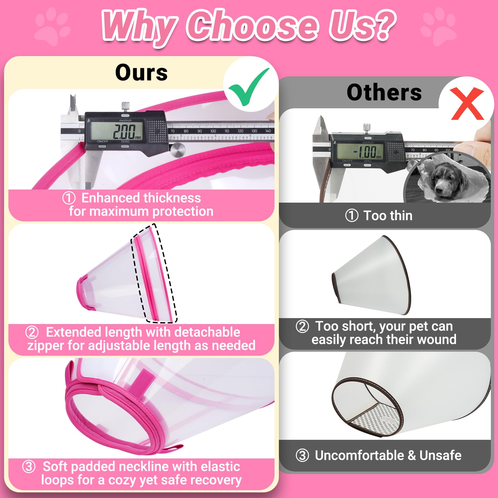 Quatre anneaux elastiques et fixation Velcro pour maintien fiable.