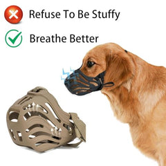Diketone masque-chien attache anti-glisse, maintien fiable lors des promenades.
